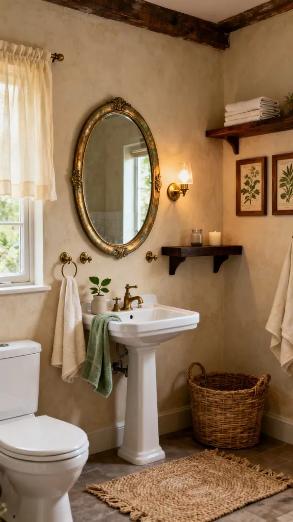 cottagecore small bathroom ideas 4