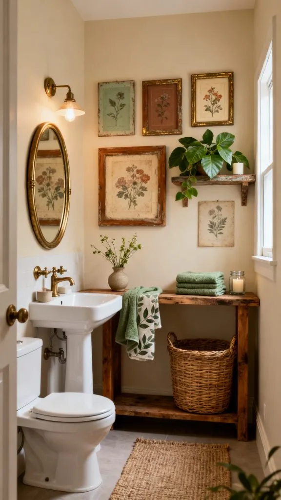 cottagecore small bathroom ideas 8