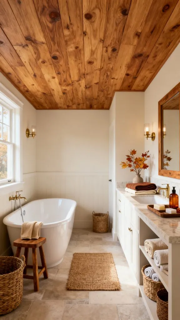 fall bathroom ceiling design ideas 1