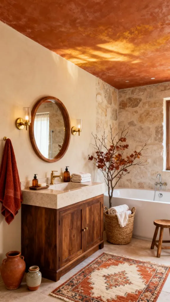 fall bathroom ceiling design ideas 5