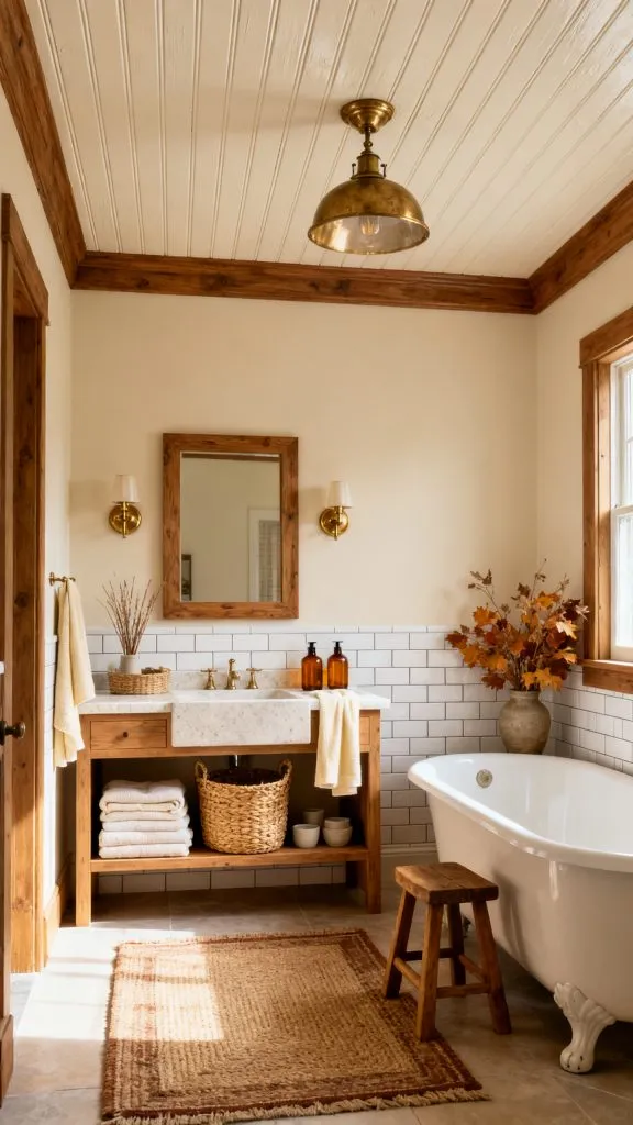 fall bathroom ceiling design ideas 6