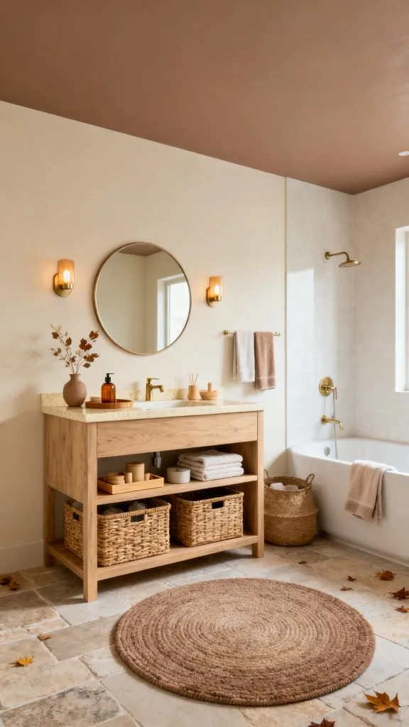 fall bathroom ceiling design ideas 9