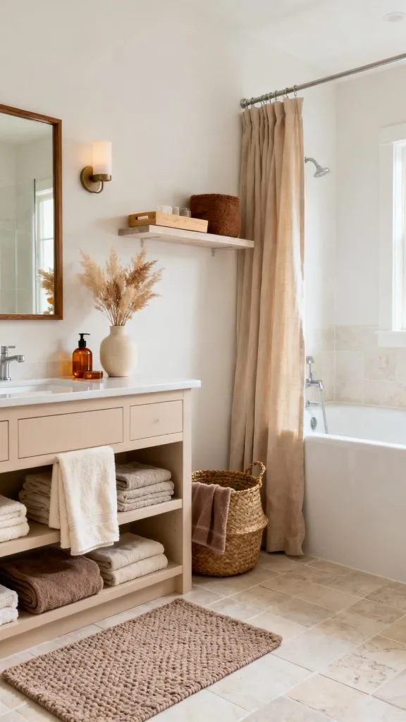 fall small bathroom decor ideas 11