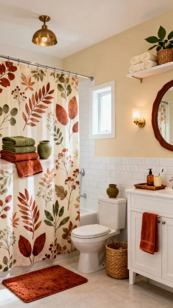 fall small bathroom decor ideas 3