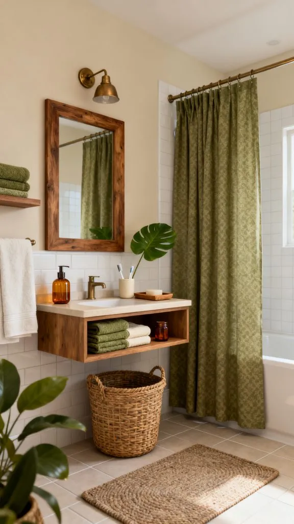fall small bathroom decor ideas 9