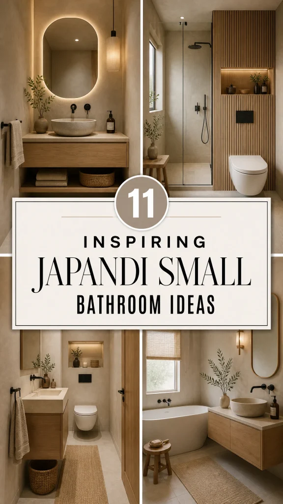 pin Japandi Small Bathroom Ideas 5