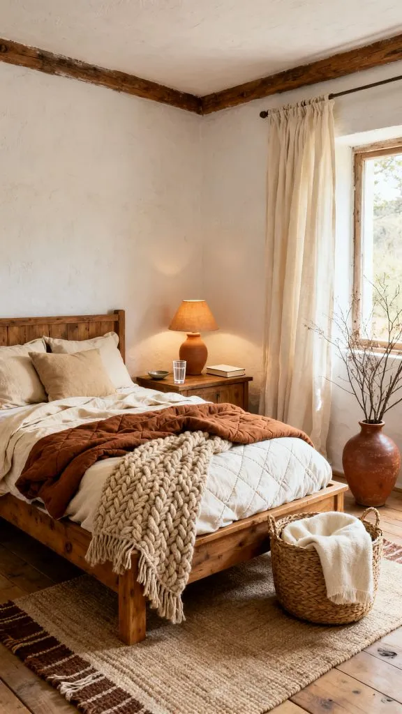 Earthy Cottage Bedroom Ideas 1