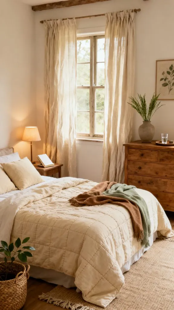 Earthy Cottage Bedroom Ideas 10
