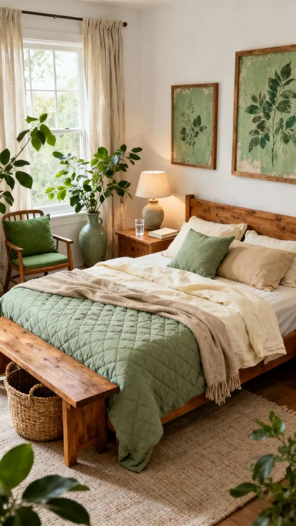 Earthy Cottage Bedroom Ideas 2