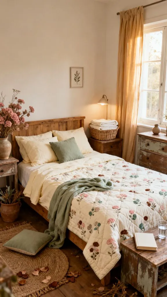 Earthy Cottage Bedroom Ideas 4