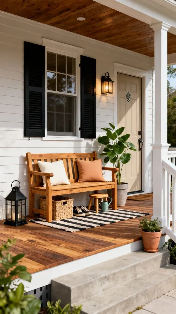 Front Porch Bench Ideas 1