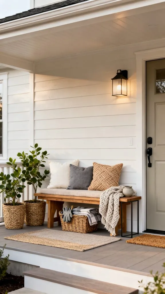 Front Porch Bench Ideas 2