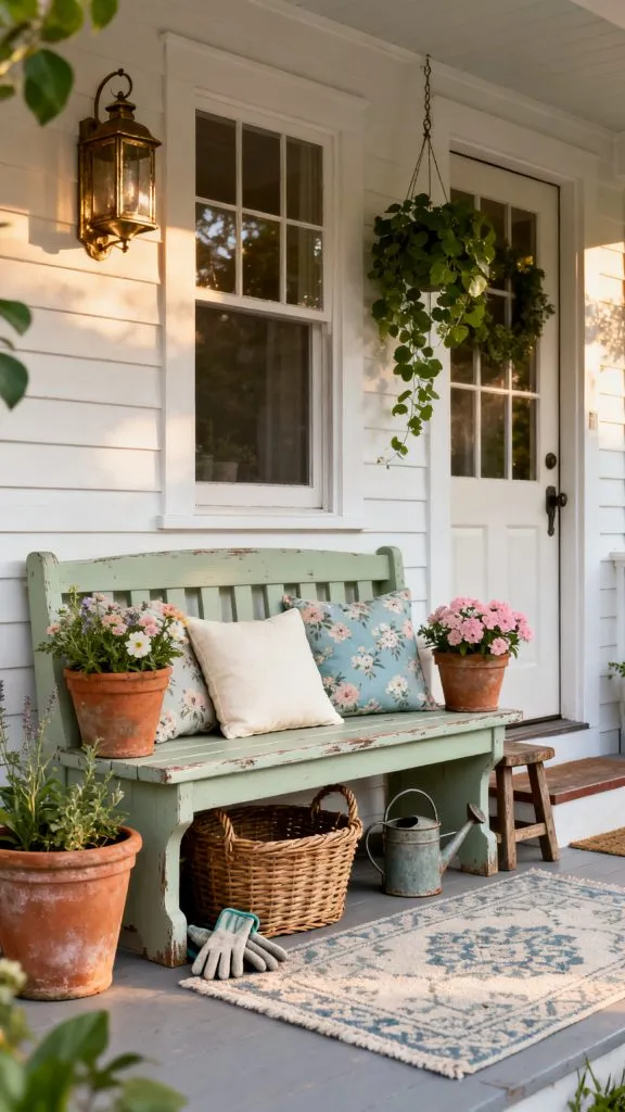 Front Porch Bench Ideas 5