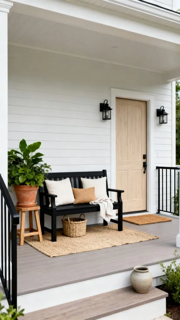 Front Porch Bench Ideas 9