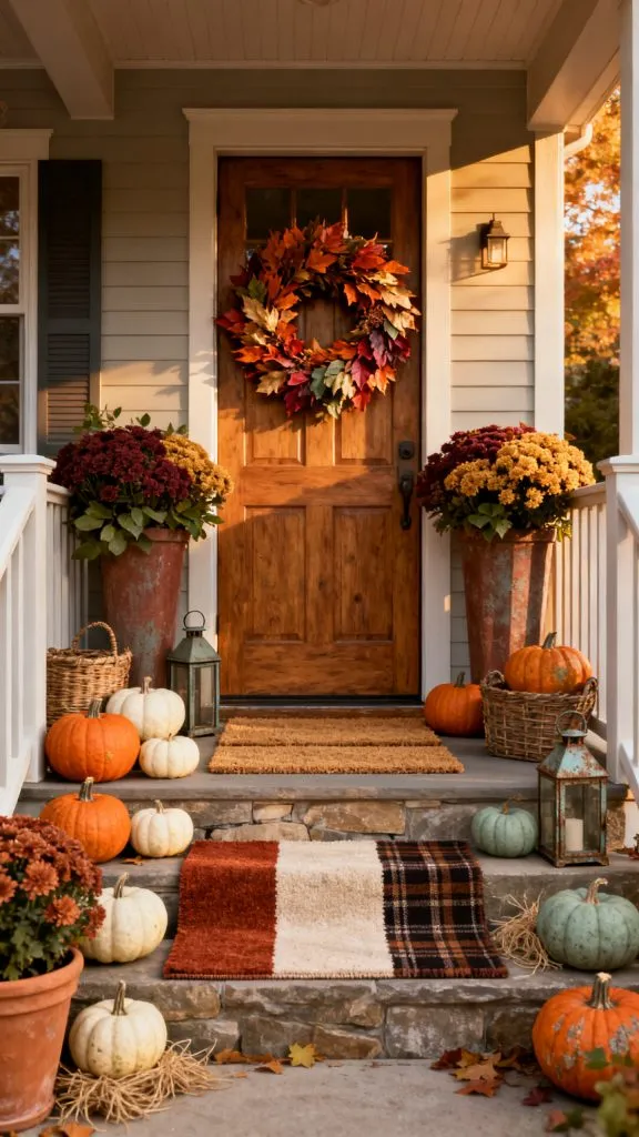 front porch fall decor 1