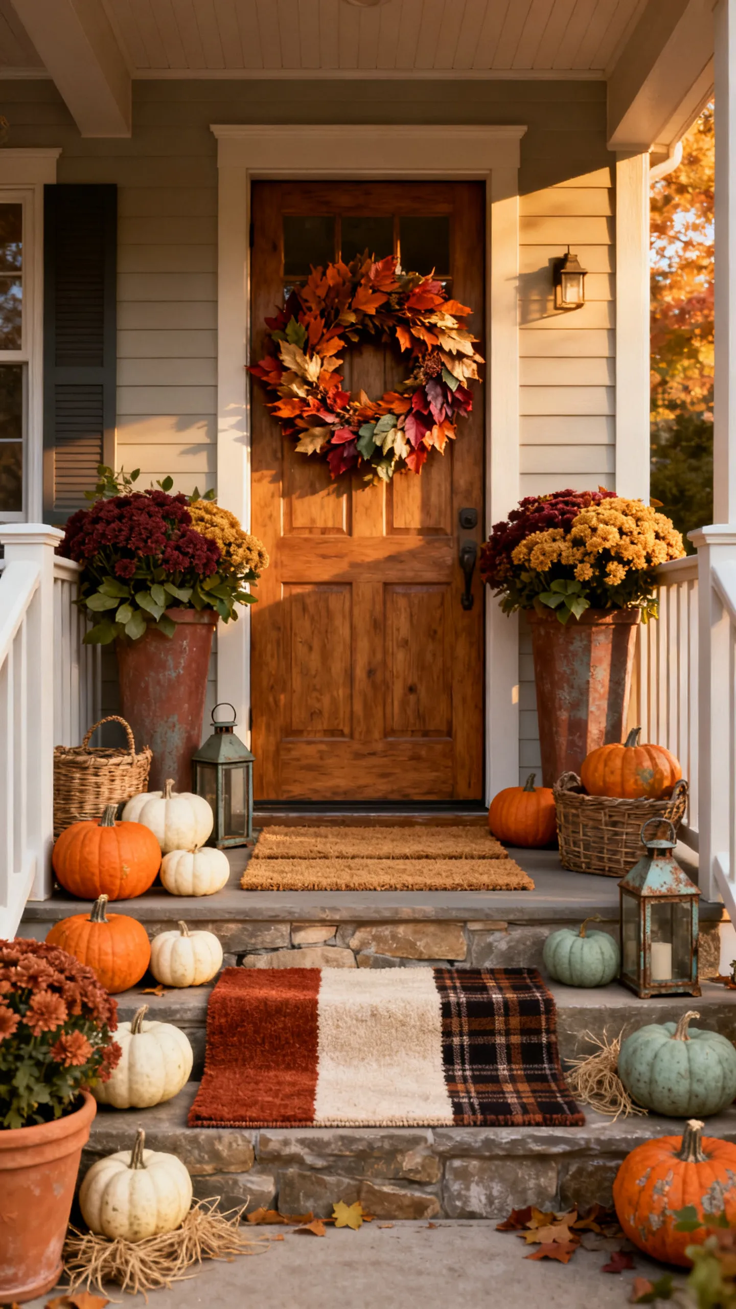 front porch fall decor 1