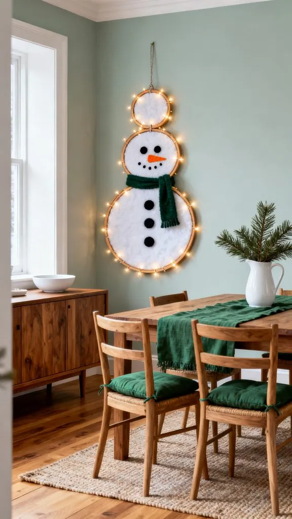 13 Bright DIY Snowman With Lights Ideas