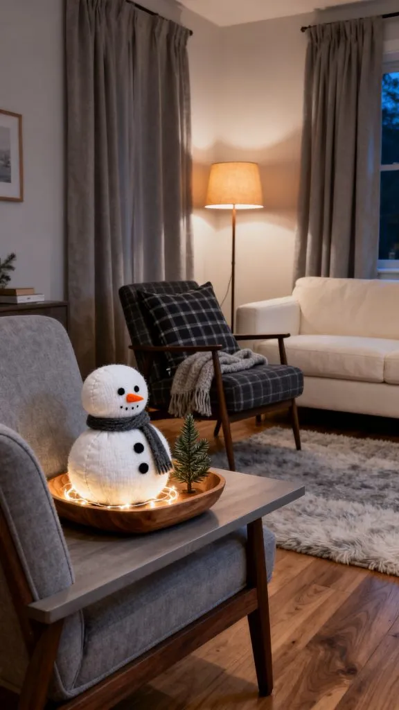 13 Bright DIY Snowman With Lights Ideas