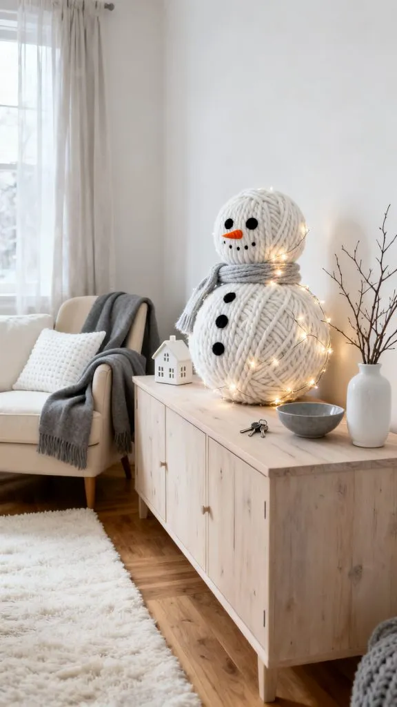 13 Bright DIY Snowman With Lights Ideas