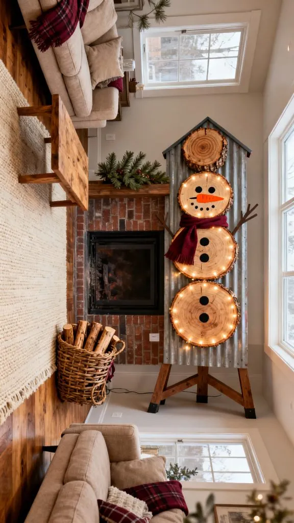 13 Bright DIY Snowman With Lights Ideas