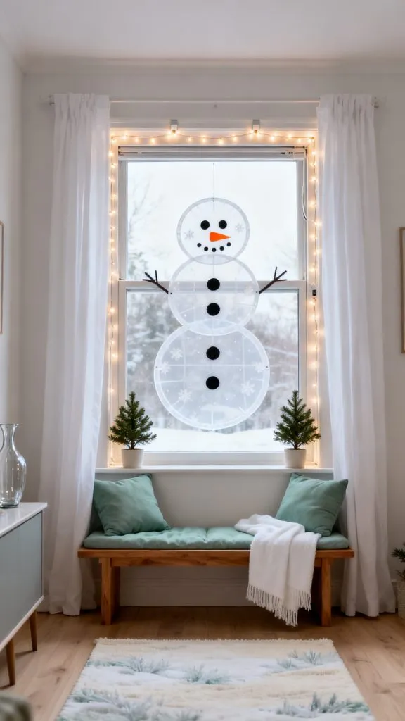 13 Bright DIY Snowman With Lights Ideas