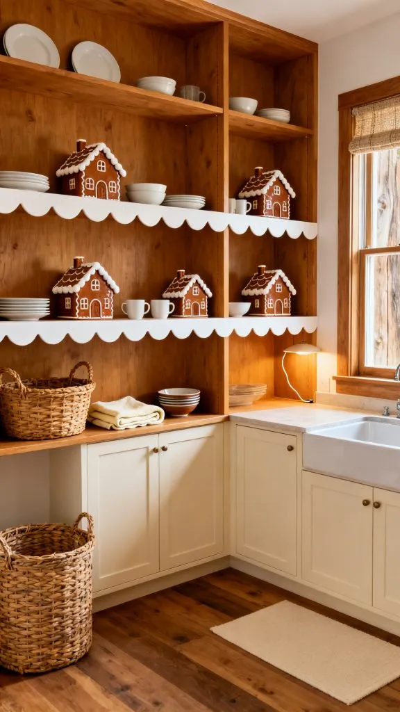 13 Charming Gingerbread Kitchen Decorating Ideas for a Cozy Christmas